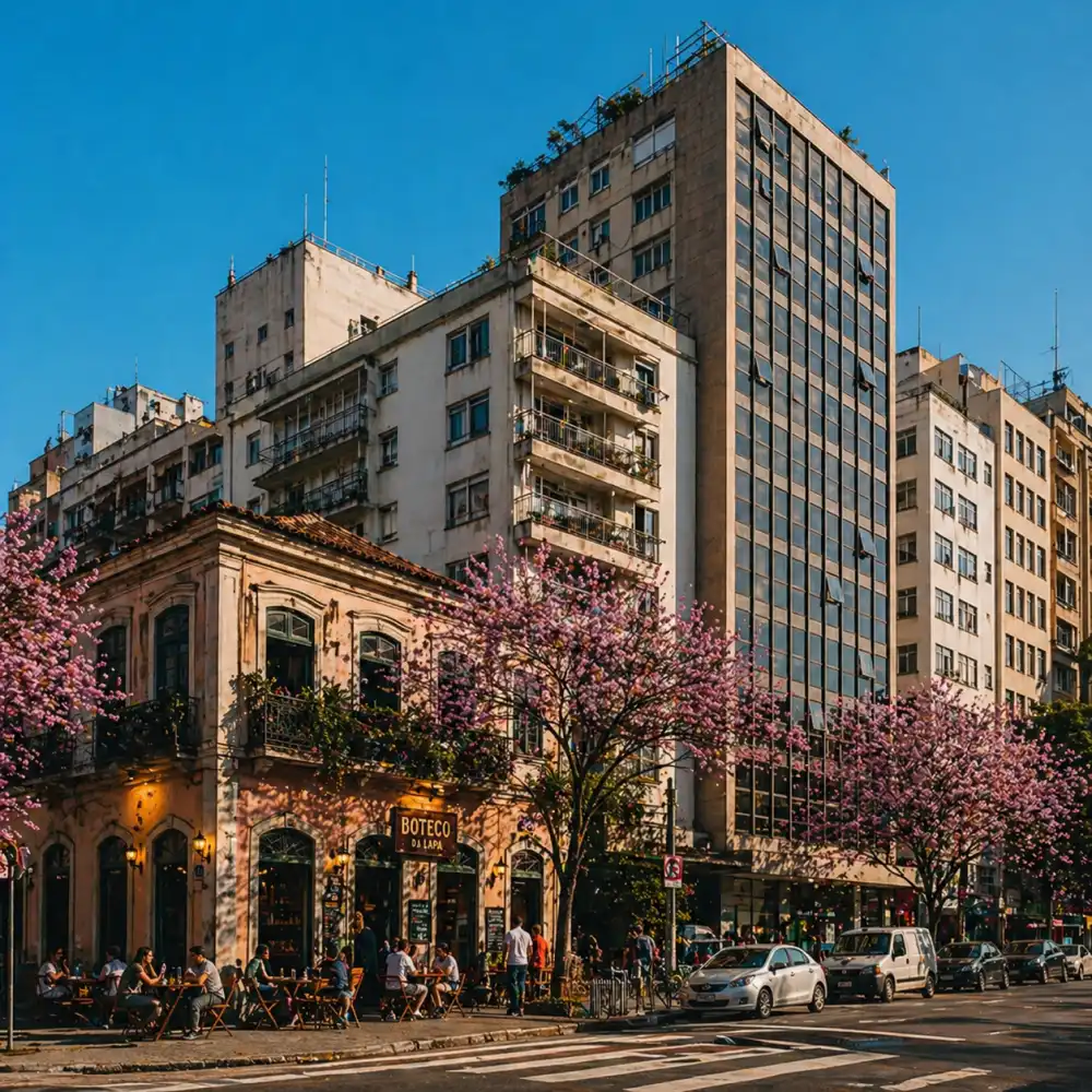 Cidade com prédios