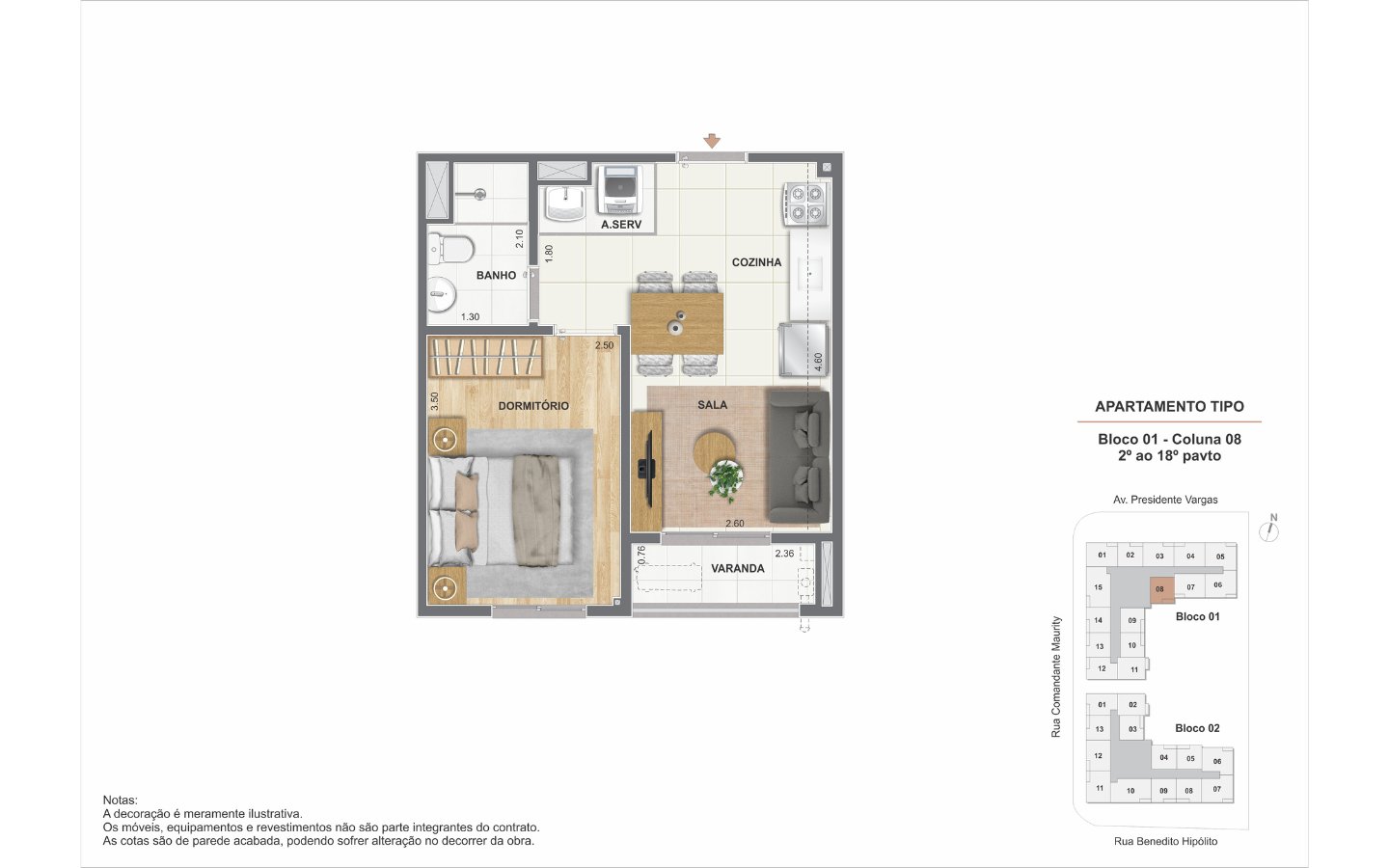 Saudosa Praça Onze Residencial - Planta 2